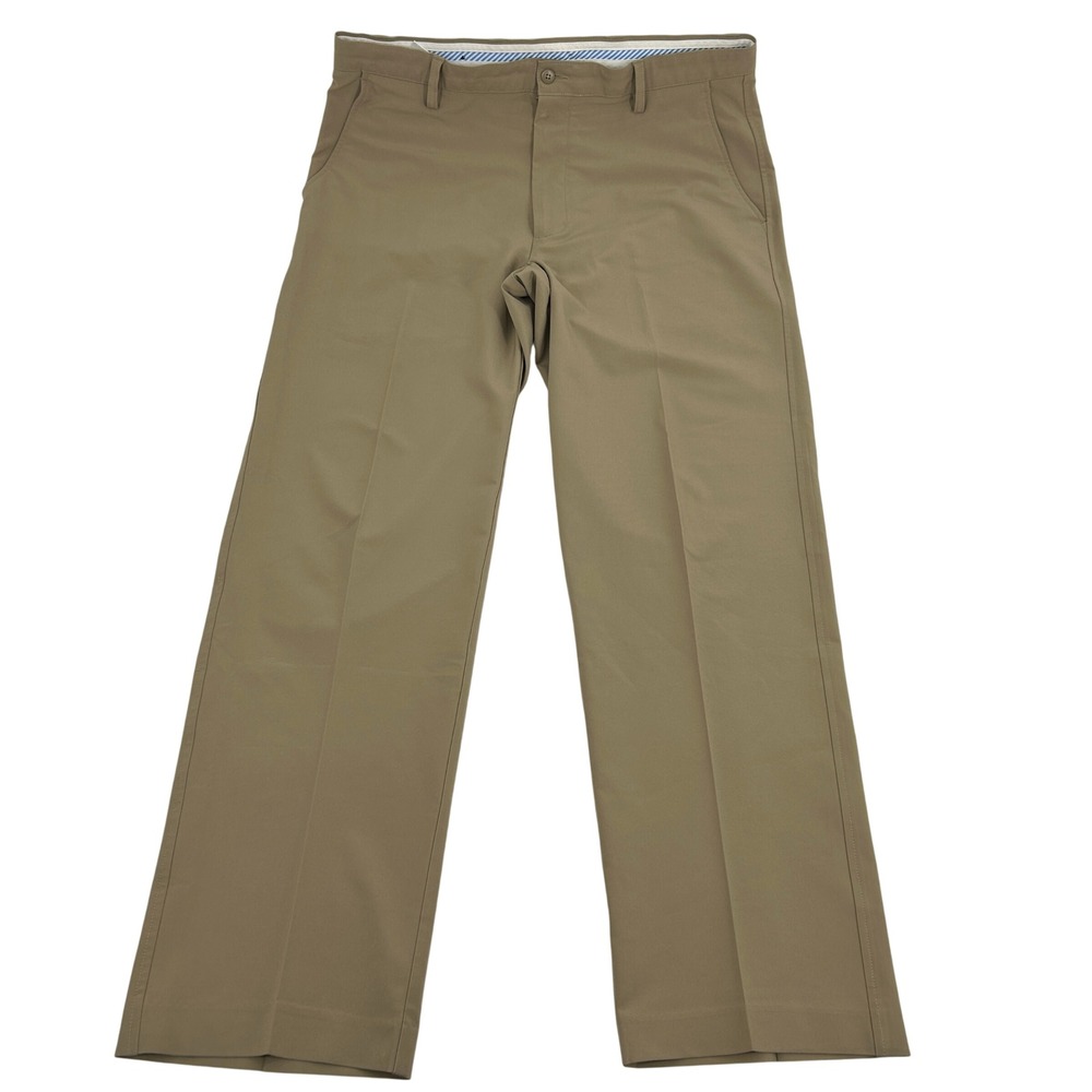 FootJoy FJ Golf‎ Pants Mens 36x32 Flat Front Straight Fit Stretch Chino Khaki